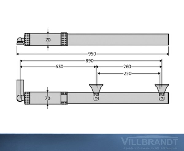 ORO hydraulischer Drehtorantrieb Komplettset mit RIGEL6 oder ALCOR AC Steuerung